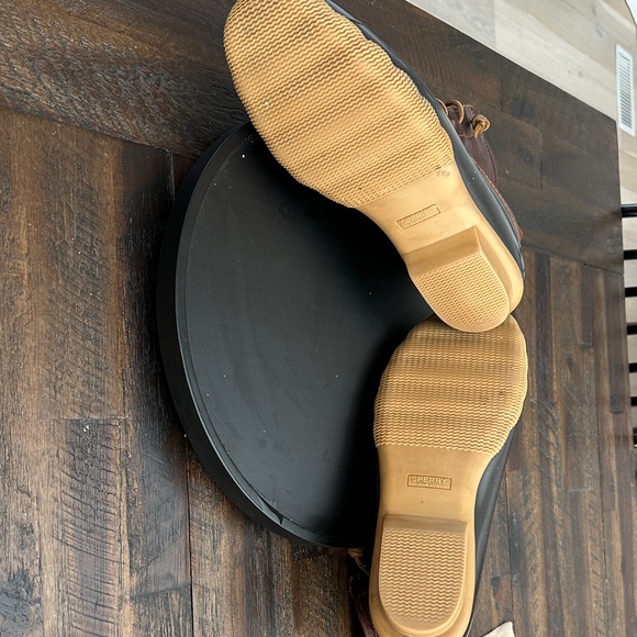 Sperry Brown and Black Winter Boots women's size 12 - Picture 4 of 7